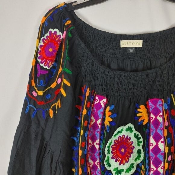 Ruby Yaya Botanica Boho Bellagio Top Bell Sleeve W - Picture 5 of 11